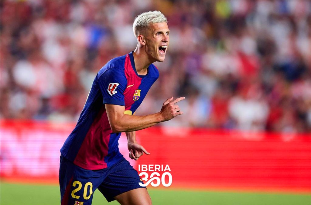 الإصابة تحرم فريق برشلونة من خدمات اللاعب أولمو لمدة شهر برشلونة