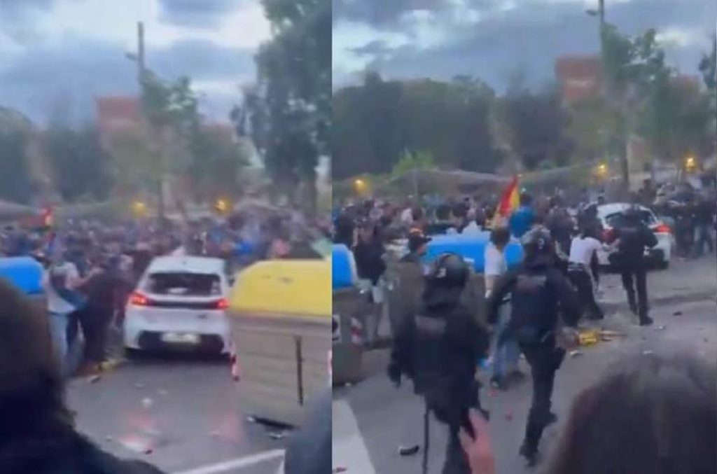 Atropello masivo antes del Espanyol Barca