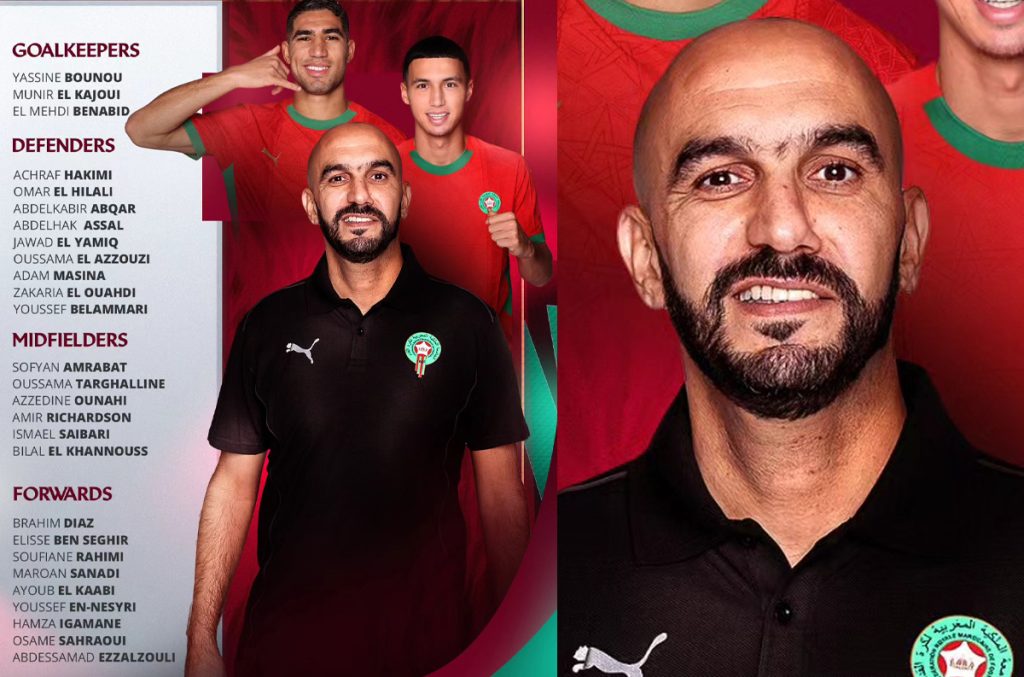 ¡Sorpresas y regresos! Regragui anuncia la poderosa lista de Marruecos ante Túnez y Benín lista de Marruecos ante Tunez y Benin