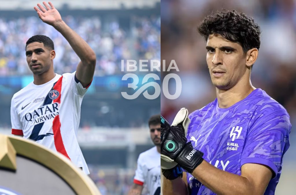 Achraf Hakimi PSG y Yassine Bounou Al Hilal