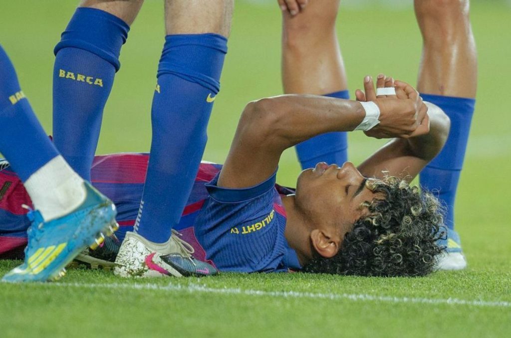 lamine yamal lesionado